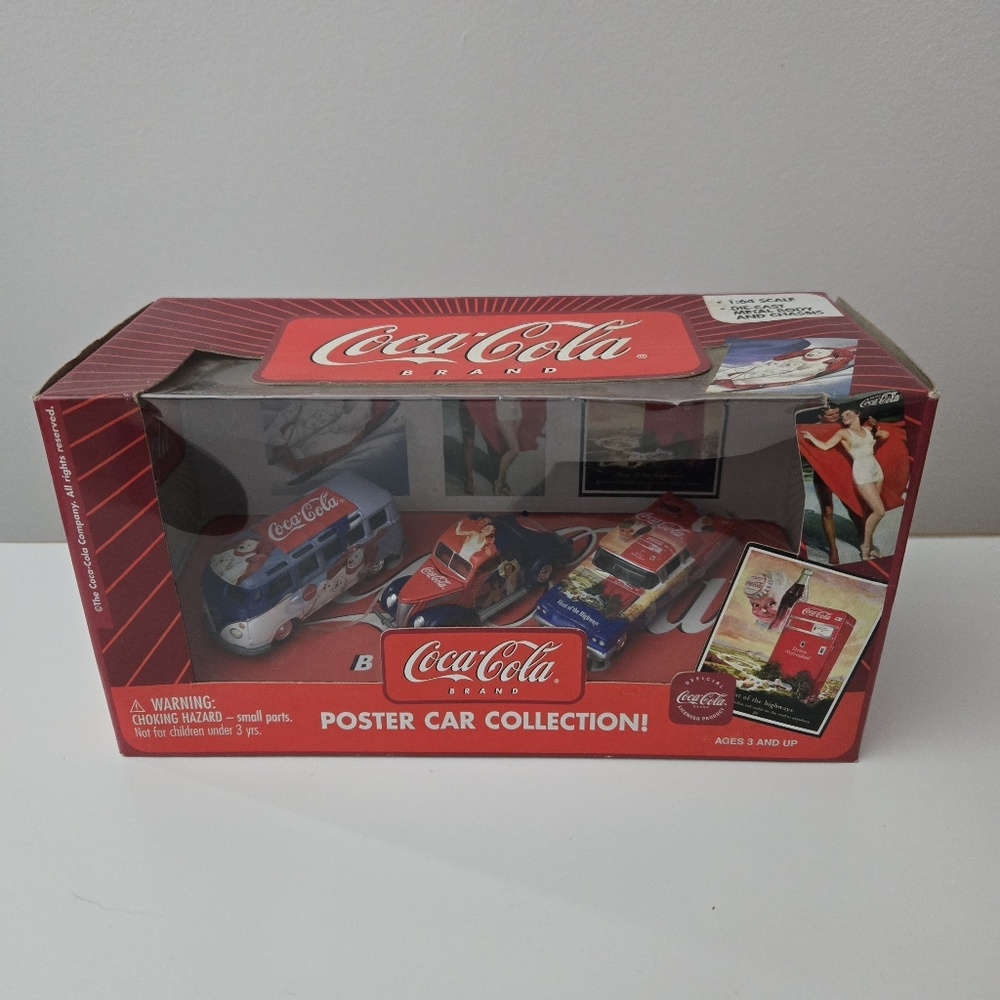 2003 Coca-Cola Brand Poster Car Collection Collectibles Johnny Lightning